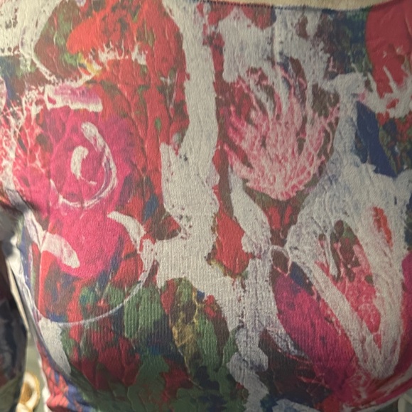 AMB Vibrant Floral Long Sleeve Tee - Picture 3 of 5